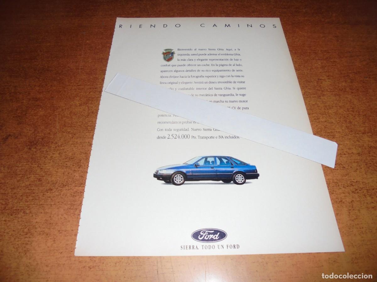 Advertising Catalogs: PUBLICIDAD 1991: FORD SIERRA GHIA