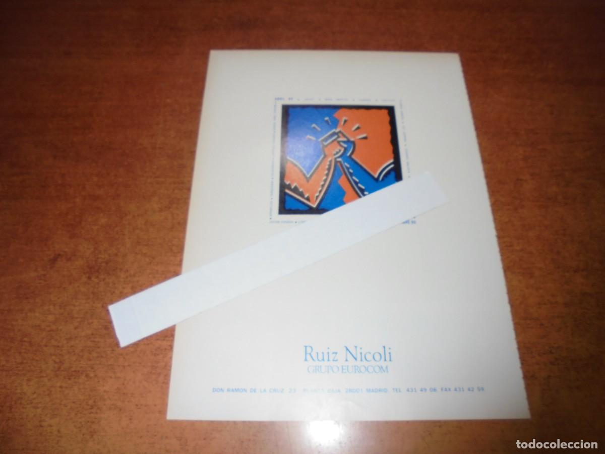 Advertising Catalogs: PUBLICIDAD 1991: RUIZ NICOLI. GRUPO EUROCOM
