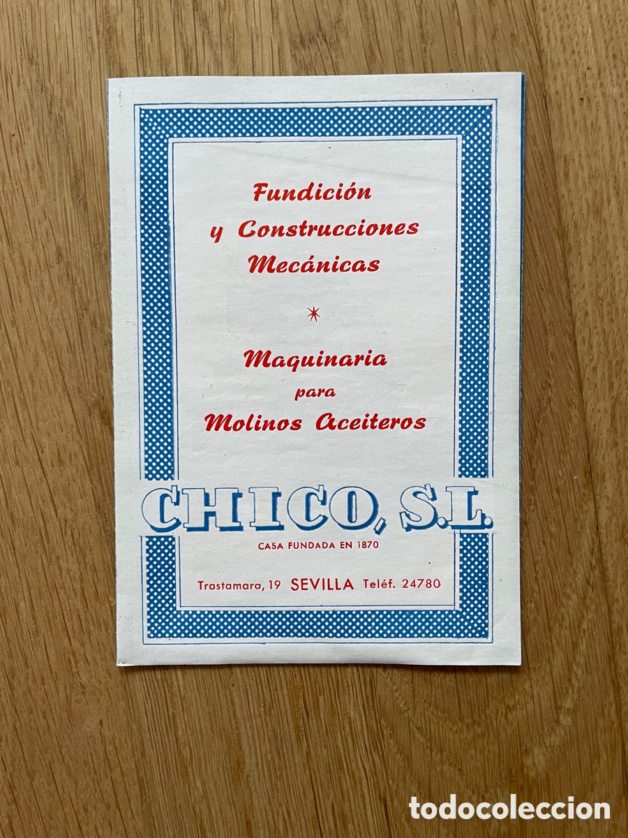 Advertising Catalogs: Folleto Fundici&oacute;n y Construcciones mec&aacute;nicas Jos&eacute; Chico S.L. / Sevilla /