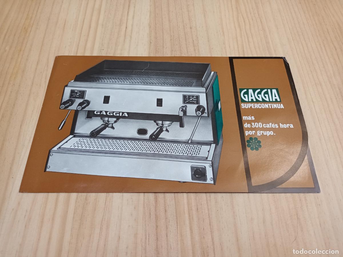 Cat&aacute;logos publicit&aacute;rios: CAT&Aacute;LOGO CAFETERA GAGGIA SUPERCONTINUA. 1969.