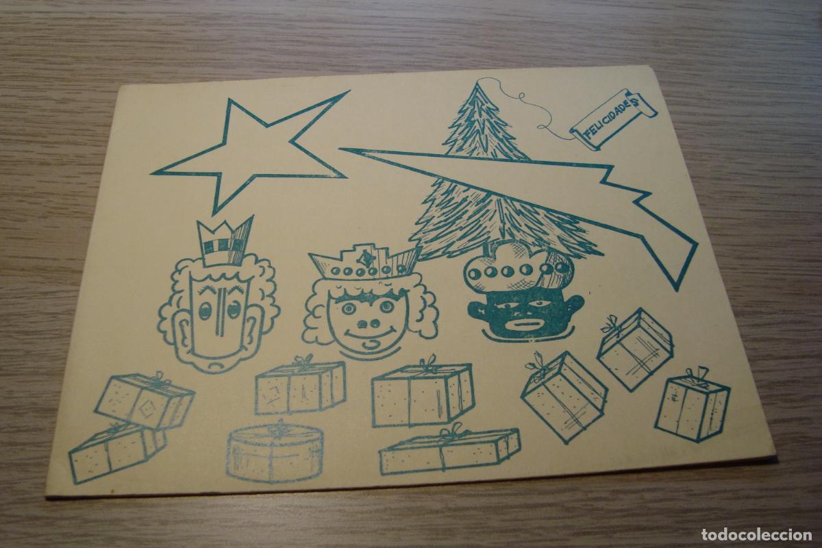 Cat&aacute;logos publicit&aacute;rios: ANTIGUA TARJETA FELICITACION MUEBLES LINEX MOGAR