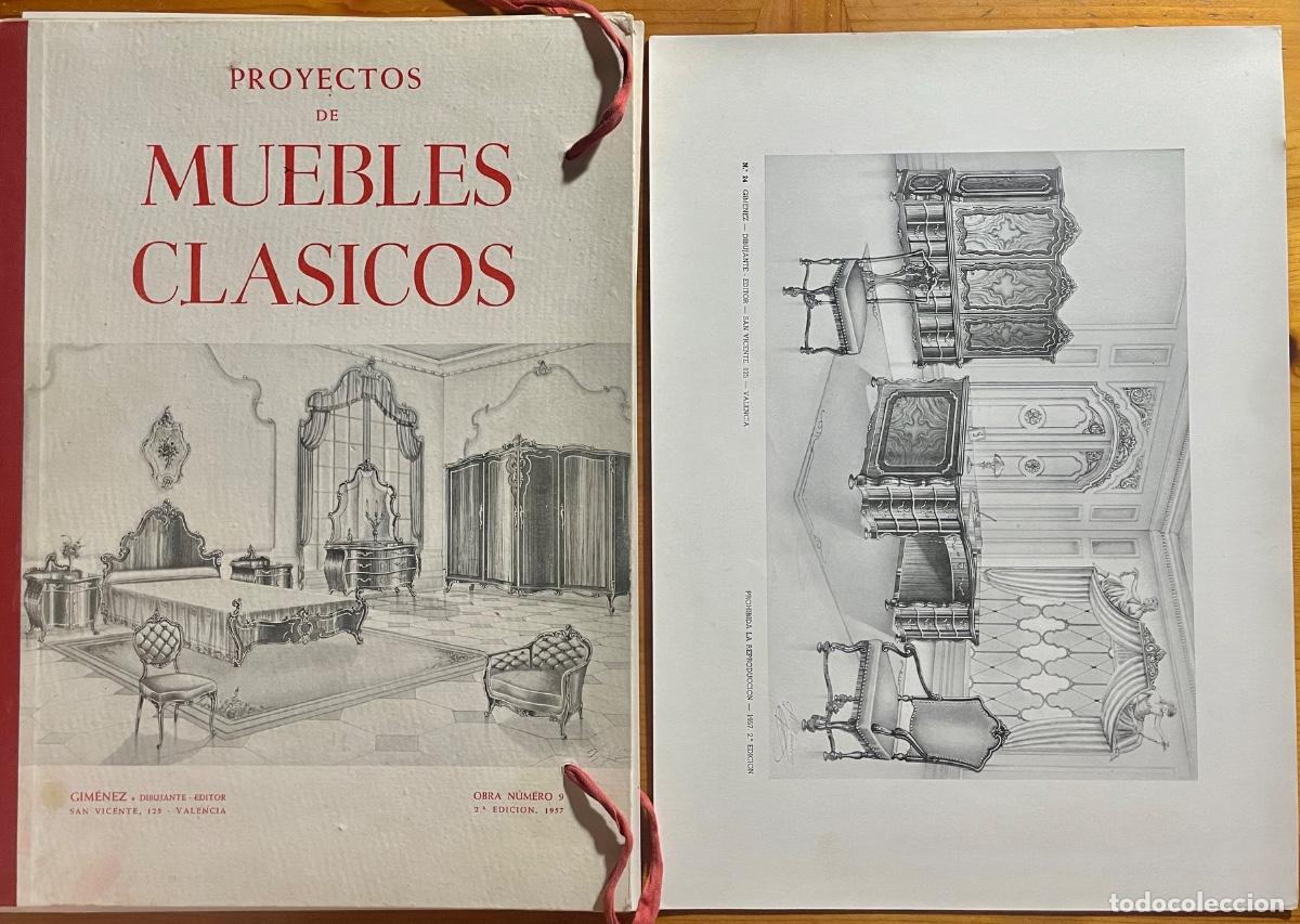 Cat&aacute;logos publicit&aacute;rios: CATALOGO - PROYECTOS- MUEBLES CLASICOS- GIMENEZ- DIBUJANTEDIBUJANTE- VALENCIA 1957