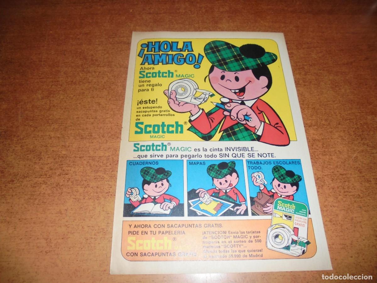 Cataloghi pubblicitari: PUBLICIDAD A&Ntilde;O 1973: CINTA INVISIBLE SCOTCH MAGIC