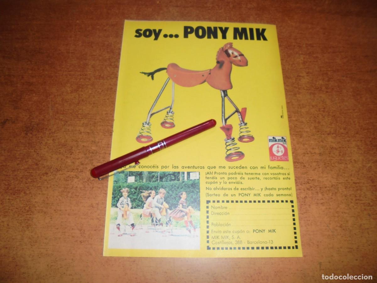 Cataloghi pubblicitari: PUBLICIDAD A&Ntilde;O 1973: PONY MIK. JUGUETES MIK MIK S.A.