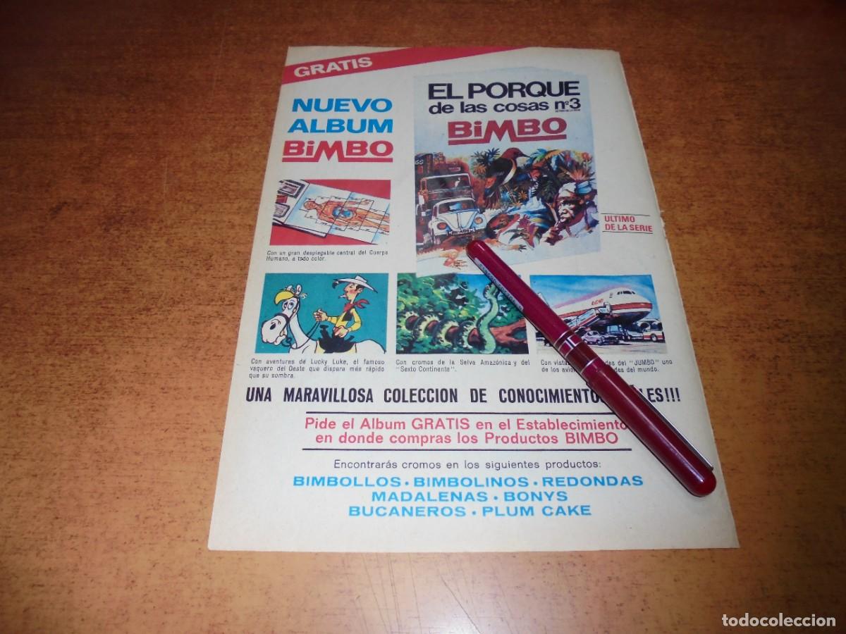 Cataloghi pubblicitari: PUBLICIDAD A&Ntilde;O 1973: BIMBO. NUEVO ALBUM, EL POR QU&Eacute; DE LAS COSAS N&ordm; 3