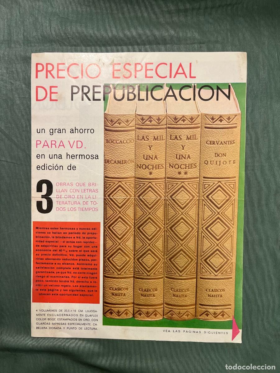 Cataloghi pubblicitari: CAT&Aacute;LOGO PUBLICITARIO EDICIONES NAUTA - 1967 - PREPUBLICACI&Oacute;N DE TRES OBRAS