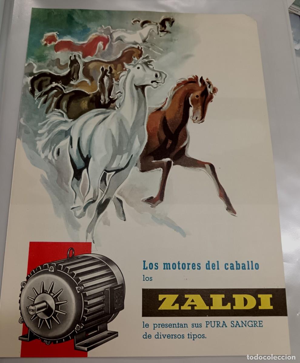 Cat&aacute;logos publicit&aacute;rios: D&Iacute;PTICO PUBLICITARIO MOTORES ZALDI PAMPLONA A&Ntilde;O 1961 29,5X21 CM.