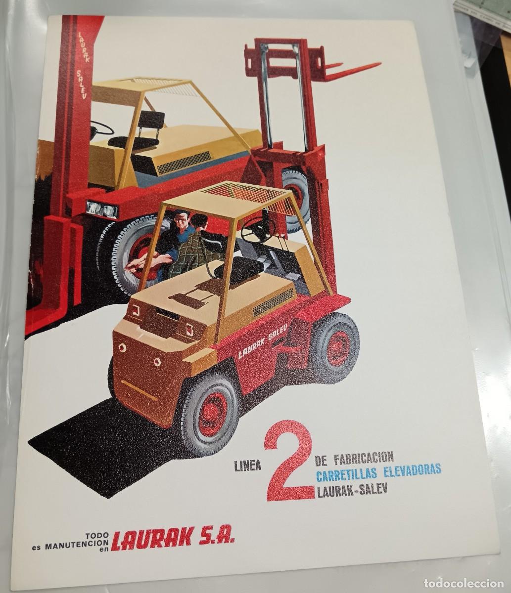 Cat&aacute;logos publicit&aacute;rios: CAT&Aacute;LOGO PUBLICITARIO LAURAK CARRETILLAS ELEVADORAS BILBAO A&Ntilde;O 1966 29,5X21 CM.
