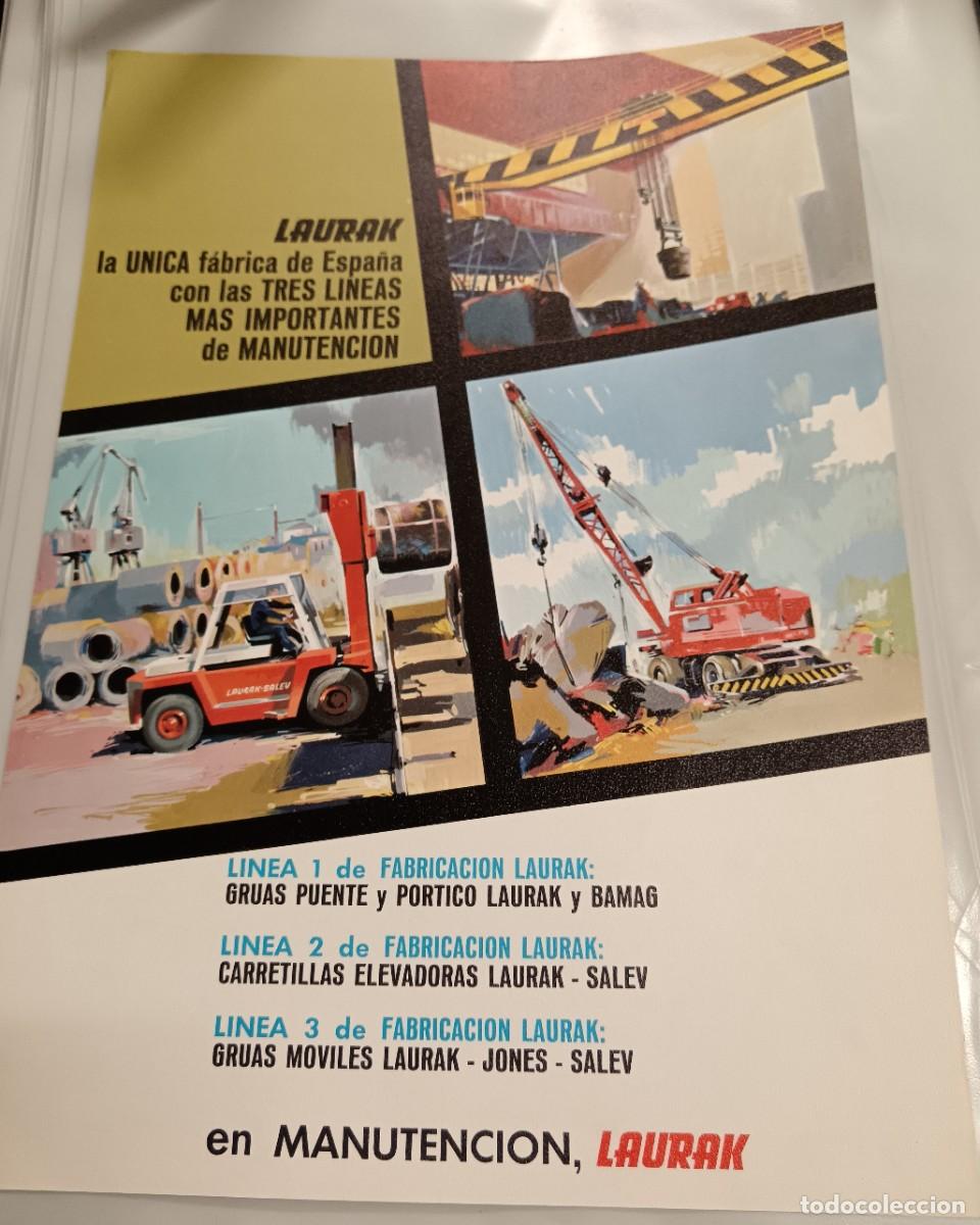 Cat&aacute;logos publicit&aacute;rios: HOJA PUBLICITARIA LAURAK F&Aacute;BRICA DE MAQUINARIA DE MANUTENCI&Oacute;N BILBAO A&Ntilde;O 1966 29,5X21 CM.