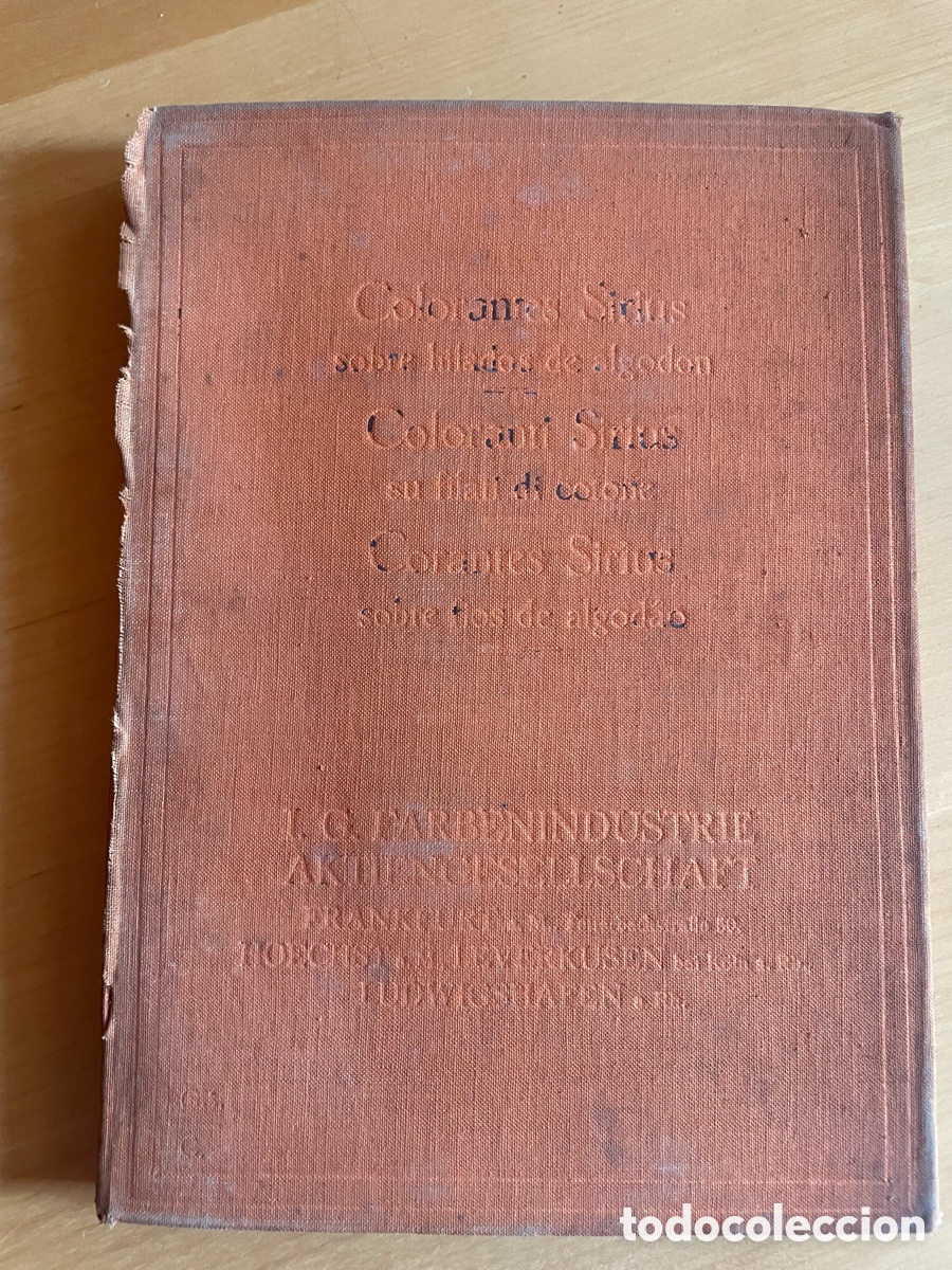 Cat&aacute;logos publicit&aacute;rios: Colorantes sirius sobre hilado de algod&oacute;n