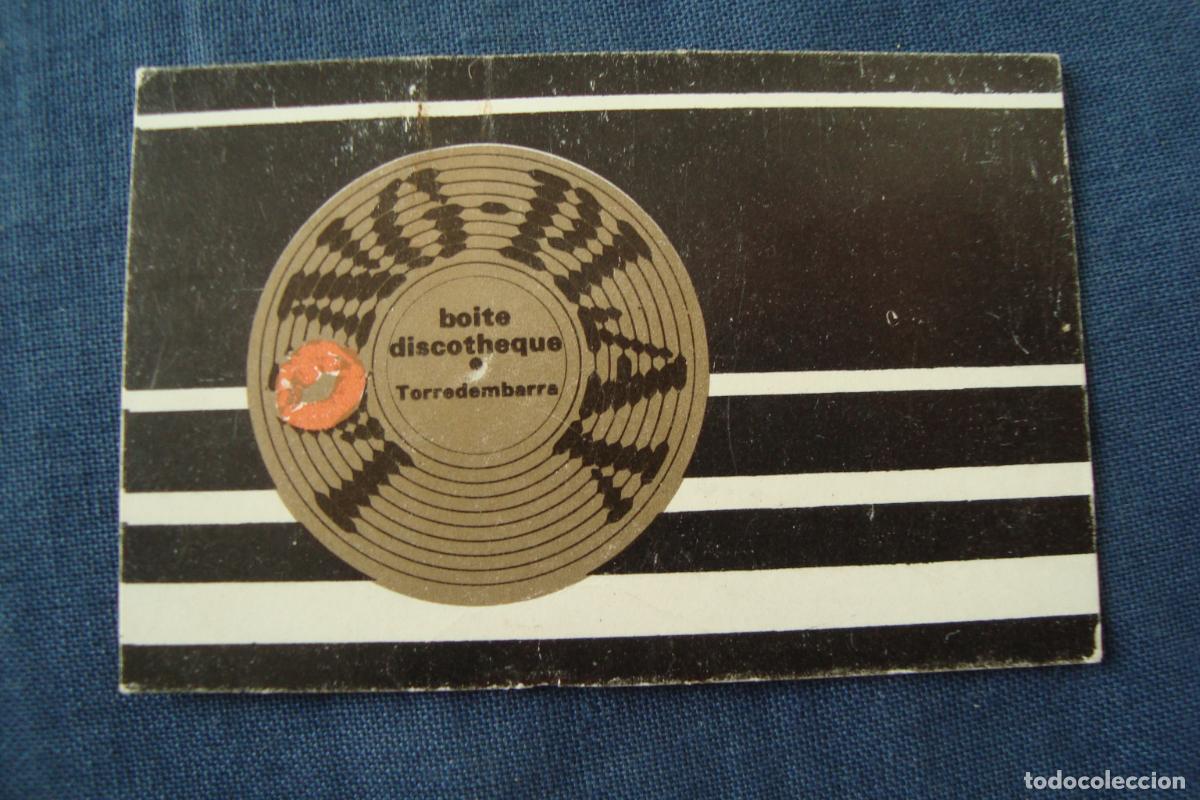 Cat&aacute;logos publicit&aacute;rios: ANTIGUA TARJETA ENTRADA BOITE DISCOTHEQUE LONG-PLAY TORREDEMBARRA TARRAGONA