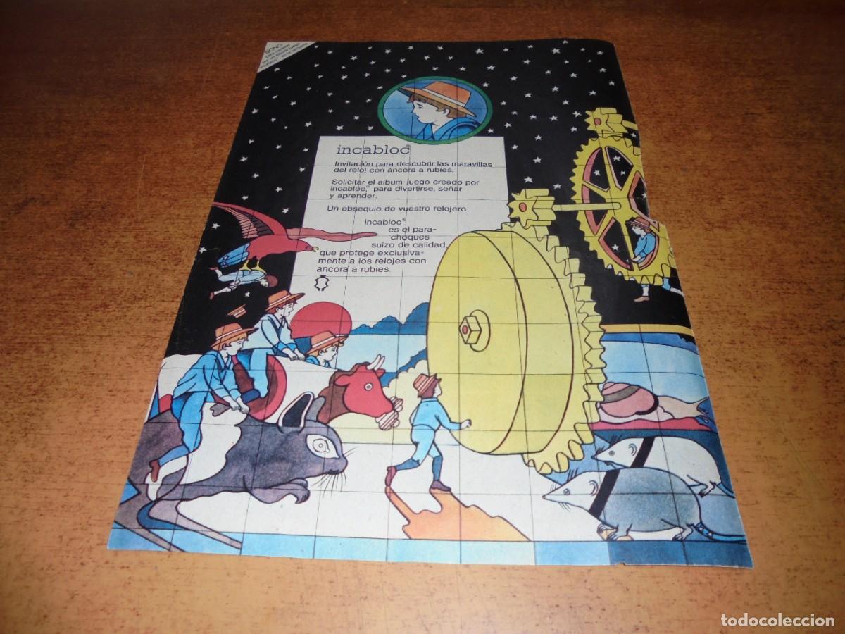 Cat&aacute;logos publicit&aacute;rios: PUBLICIDAD 1974: INCABLOC RELOJ CON &Aacute;NCORA A RUBIES. BONO PARA CANJEAR POR UN ALBUM-JUEGO INCABLOC.