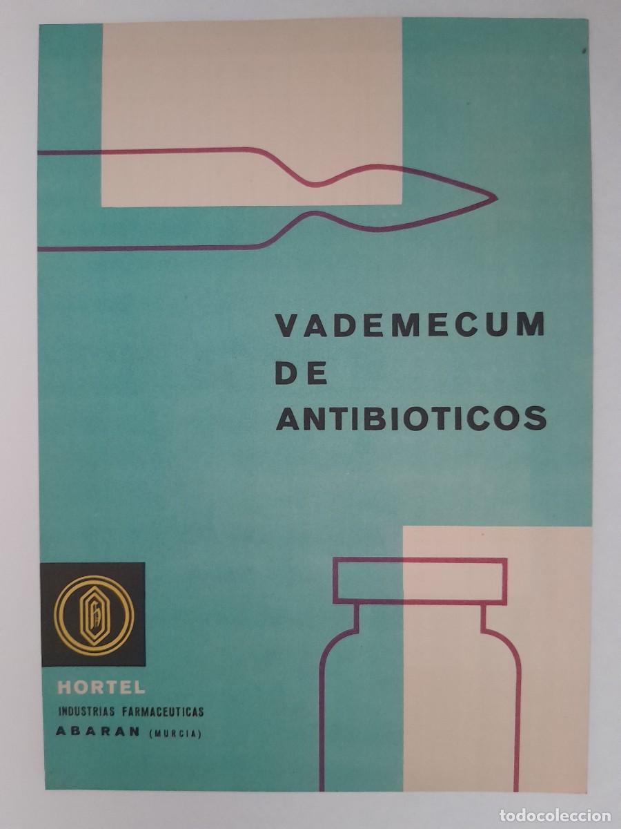 Cat&aacute;logos publicit&aacute;rios: FARMACEUTICAS HORTEL ABARAN MURCIA PUBLICIDAD FARMACIA VALDEMECUM DE ANTIBIOTICOS PRECIOS P.V.P RV