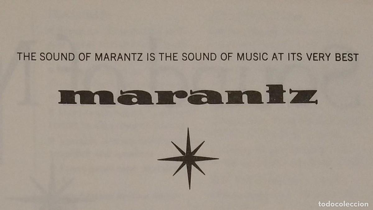 Cat&aacute;logos publicit&aacute;rios: Cat&aacute;logo productos Marantz A&ntilde;os 70 original