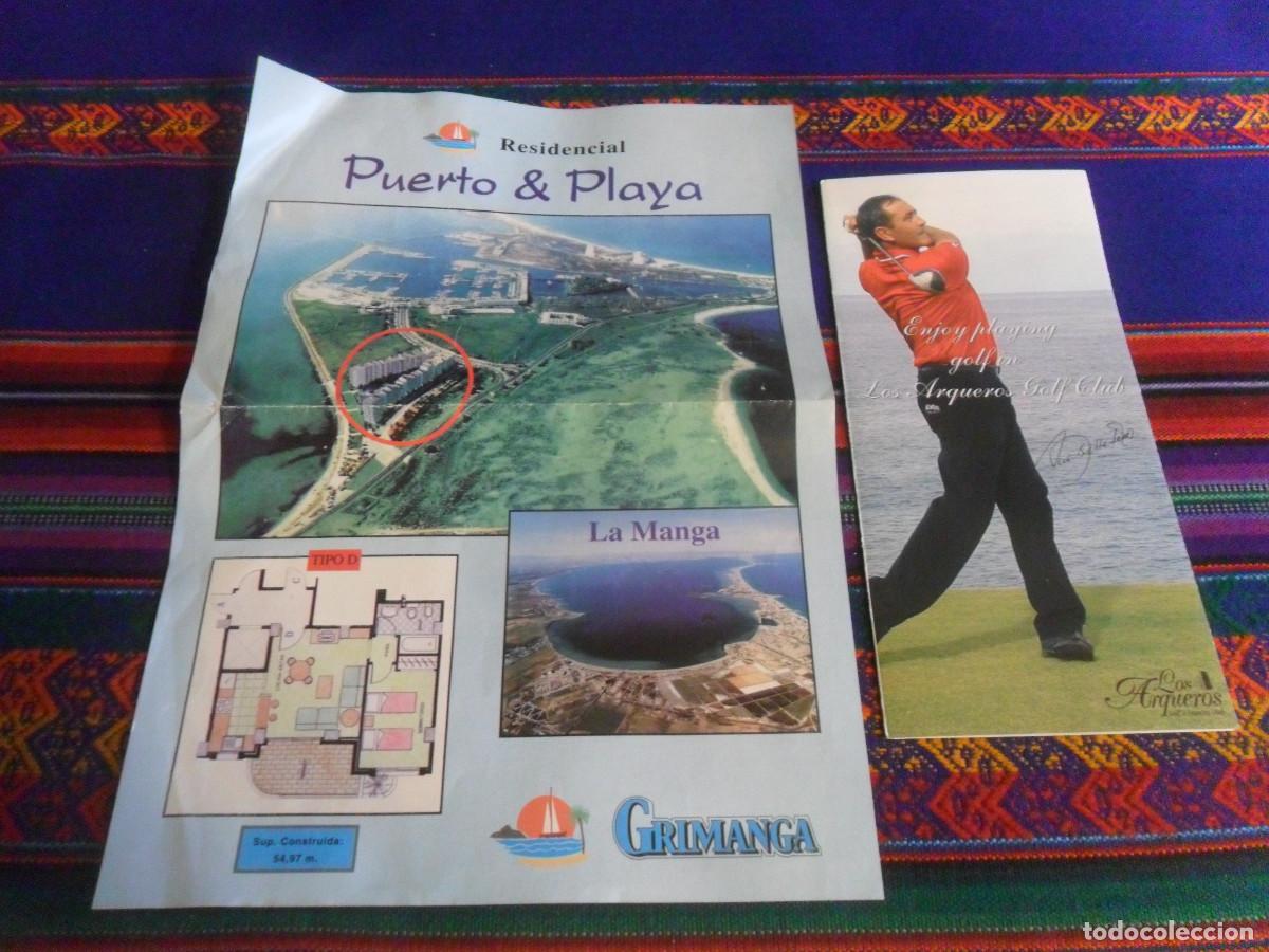 Cat&aacute;logos publicit&aacute;rios: SEVERIANO BALLESTEROS FOLLETO LOS ARQUEROS GOLF & COUNTRY CLUB M&Aacute;LAGA. REGALO PUERTO PLAYA LA MANGA.