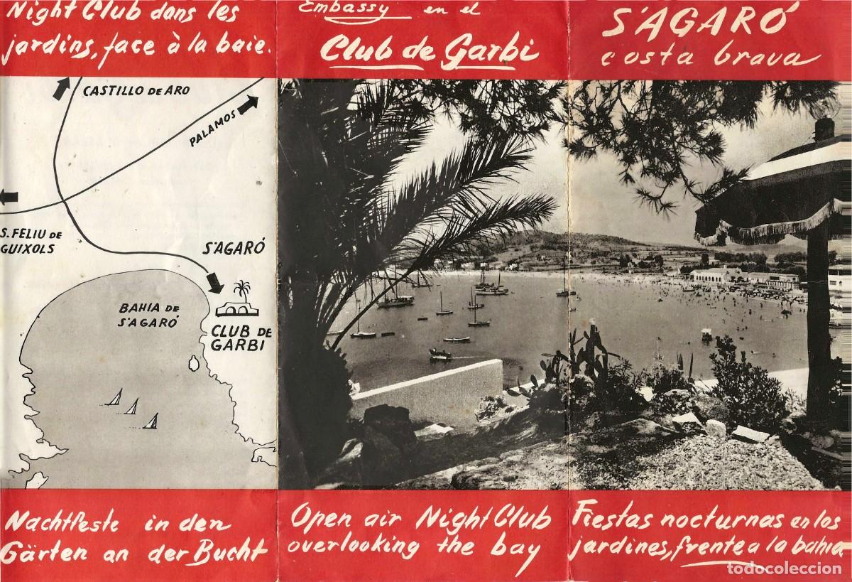 Werbekataloge: S'AGAR&Oacute; COSTA BRAVA -- EMBASSY -- EL CLUB DE GARB&Iacute;