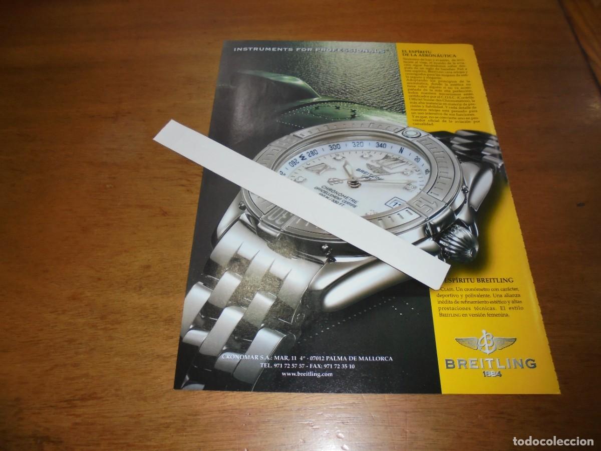 Werbekataloge: PUBLICIDAD 2001: BREITLING 1884