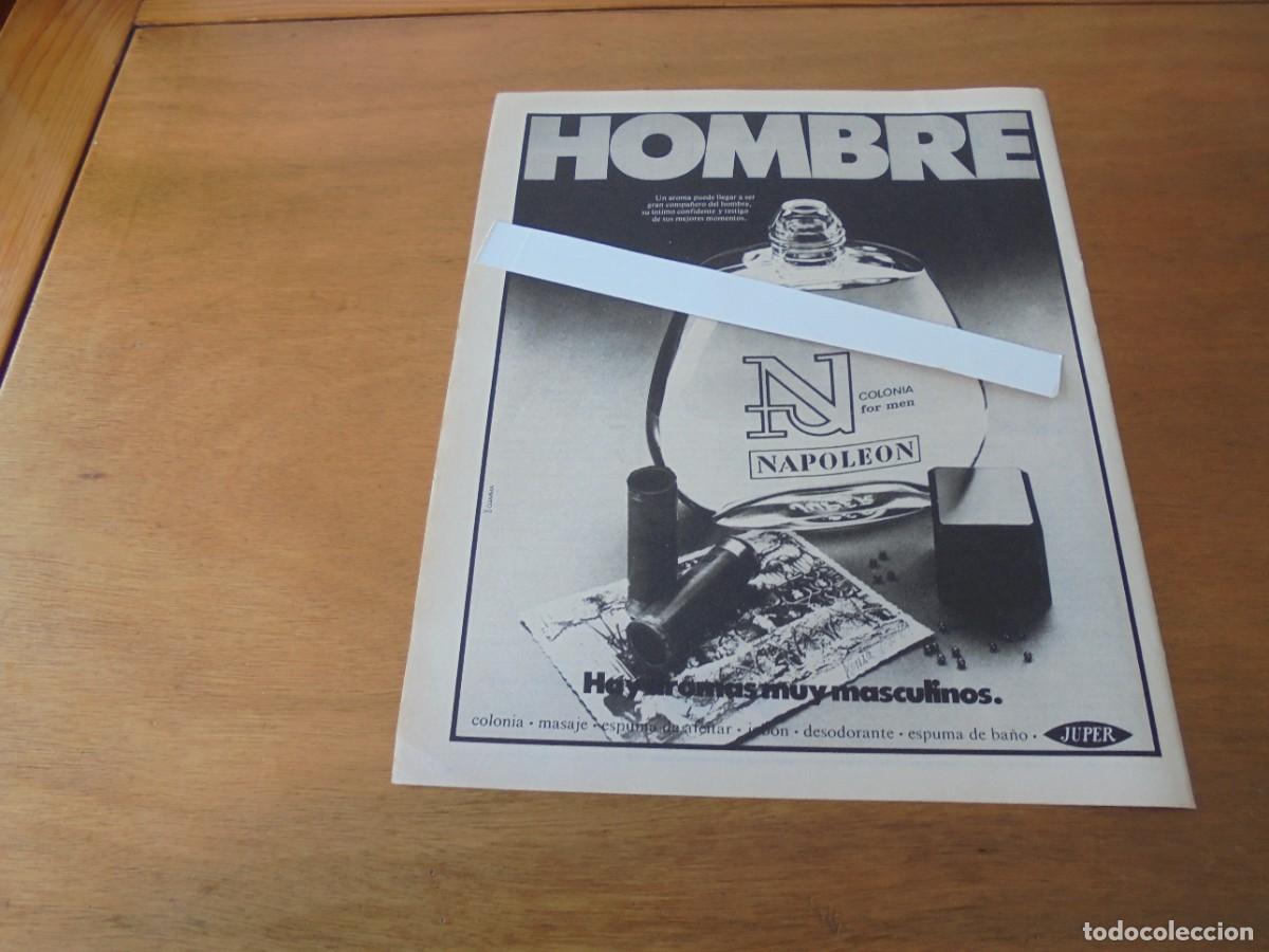 Cat&aacute;logos publicit&aacute;rios: PUBLICIDAD 1977: NAPOLE&Oacute;N. COLONIA FOR MEN