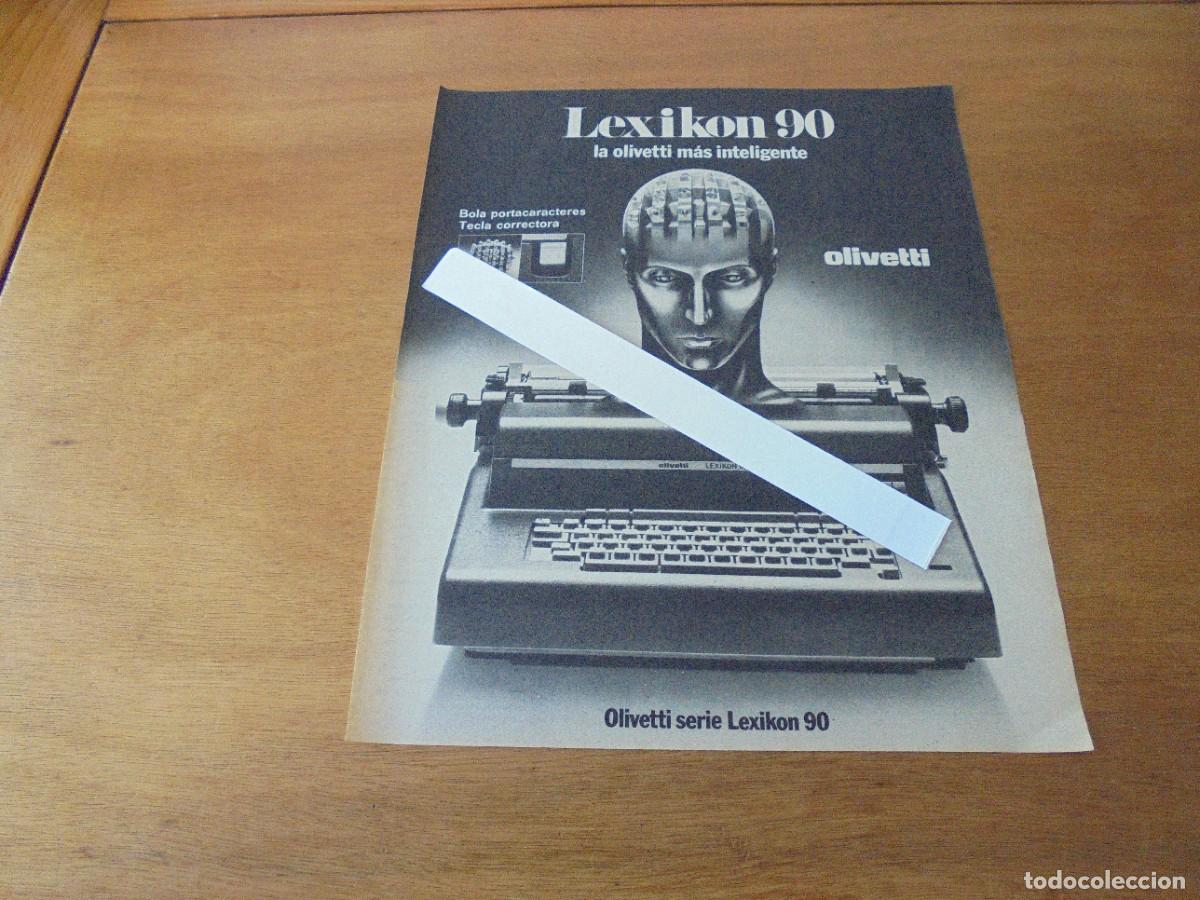 Cat&aacute;logos publicit&aacute;rios: PUBLICIDAD 1977: LEXIKON 90. LA OLIVETTI M&Aacute;S INTELIGENTE.