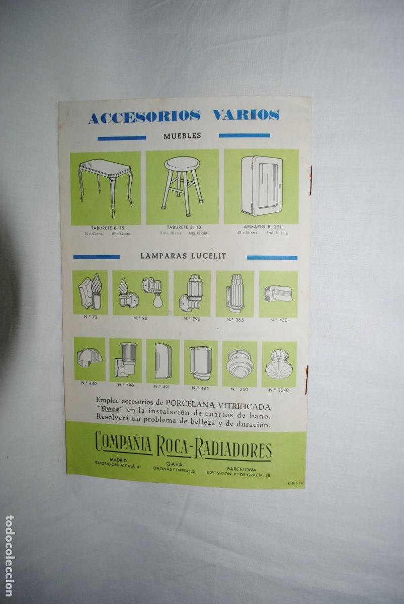 Cat&aacute;logos publicitarios: ROCA, CATALOGO PIEZAS DE BA&Ntilde;OS - Foto 5