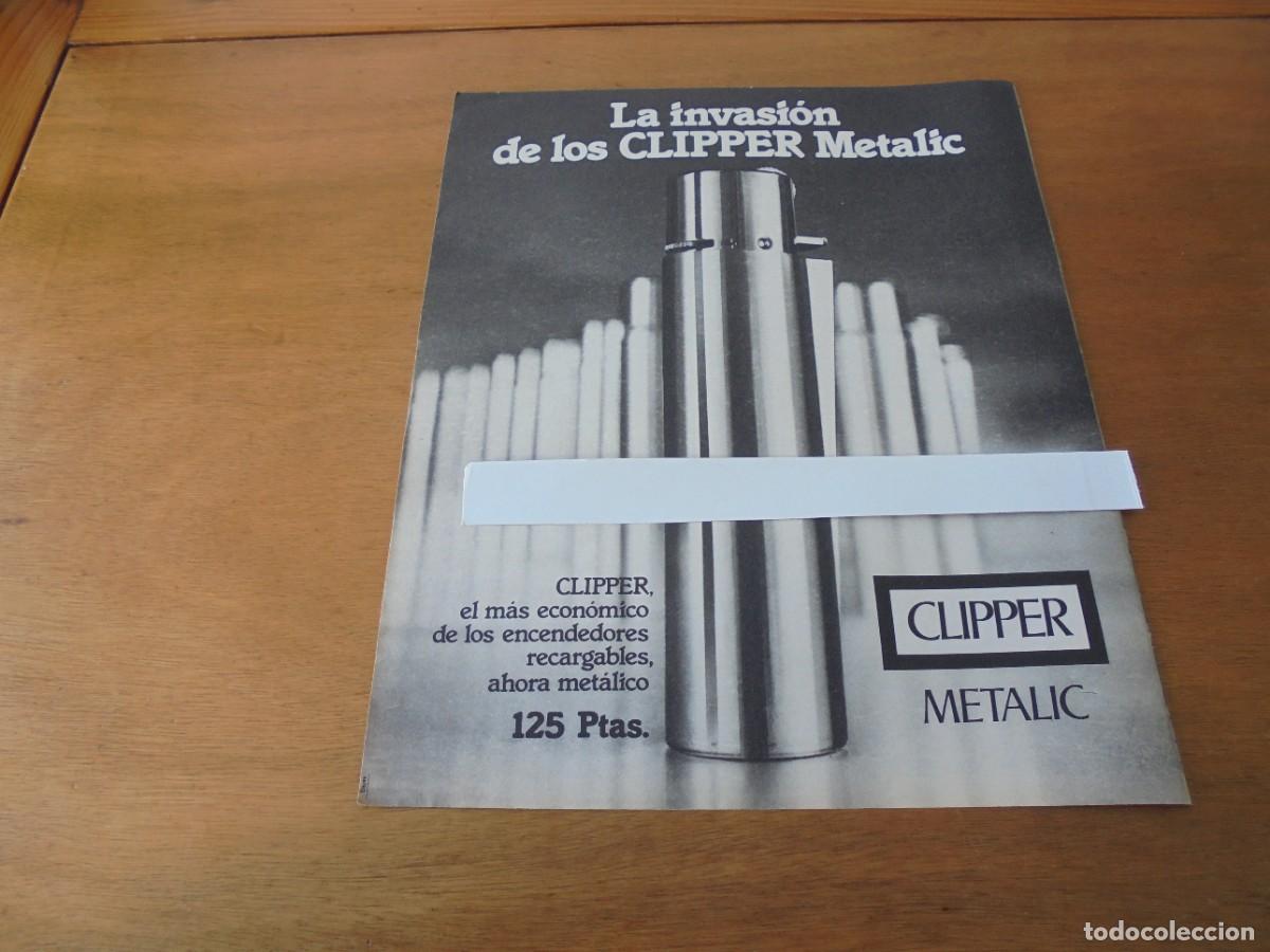 Cat&aacute;logos publicit&aacute;rios: PUBLICIDAD 1976: ENCENDEDOR CLIPPER METALIC.