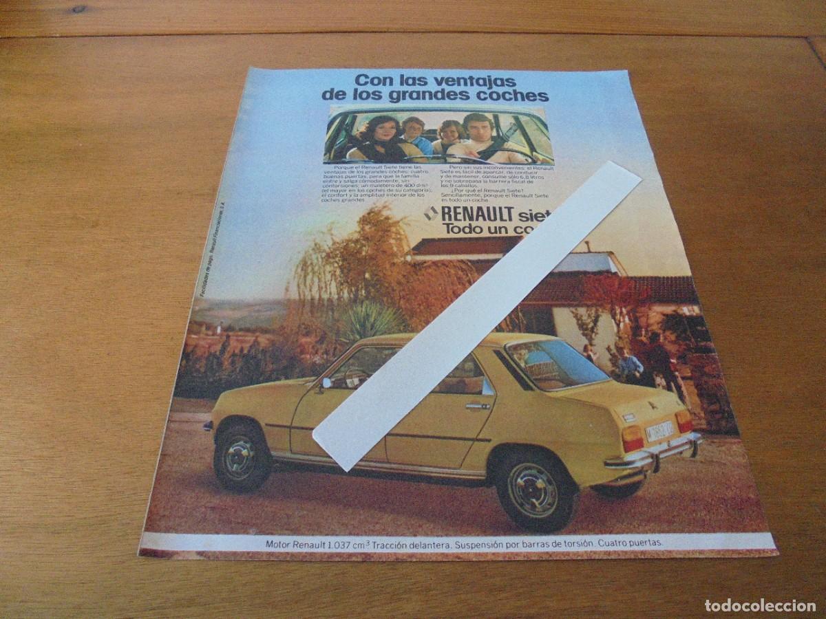 Cat&aacute;logos publicit&aacute;rios: PUBLICIDAD 1978: RENAULT SIETE