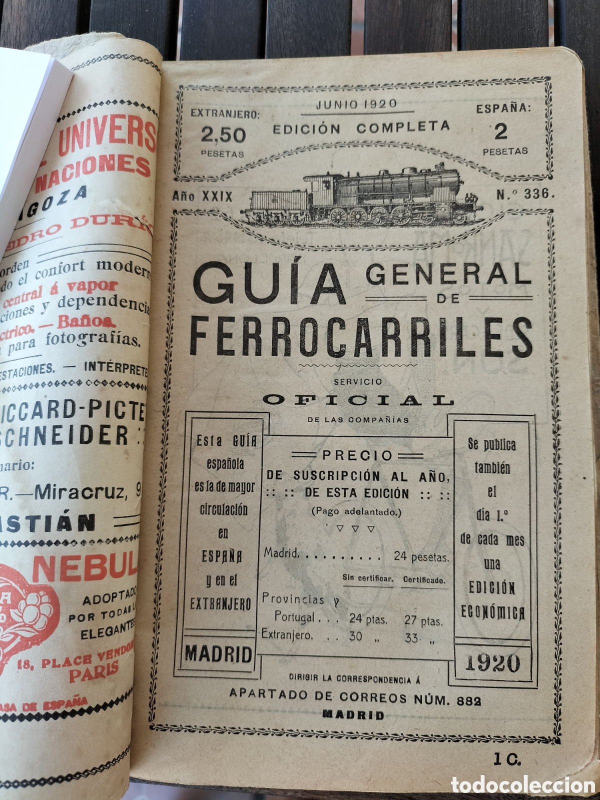 Cat&aacute;logos publicitarios: Gu&iacute;a General de Ferrocarriles. Junio 1920. - Foto 3