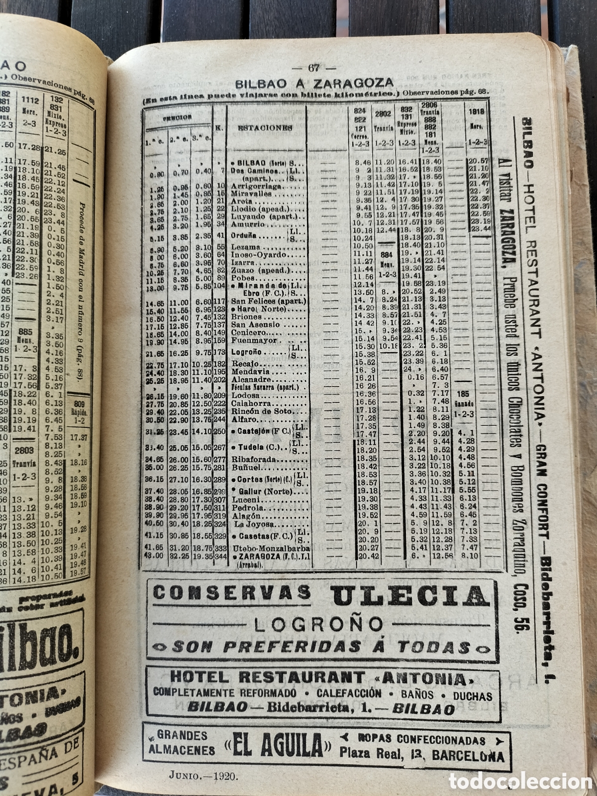 Cat&aacute;logos publicitarios: Gu&iacute;a General de Ferrocarriles. Junio 1920. - Foto 4