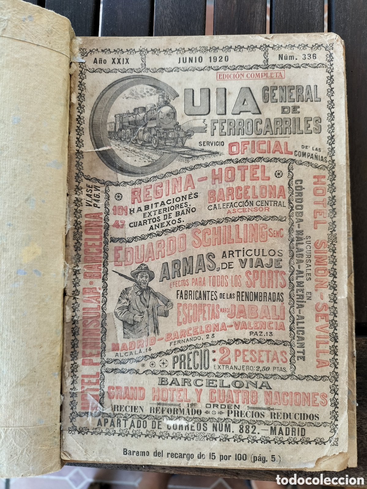 Cat&aacute;logos publicitarios: Gu&iacute;a General de Ferrocarriles. Junio 1920. - Foto 1