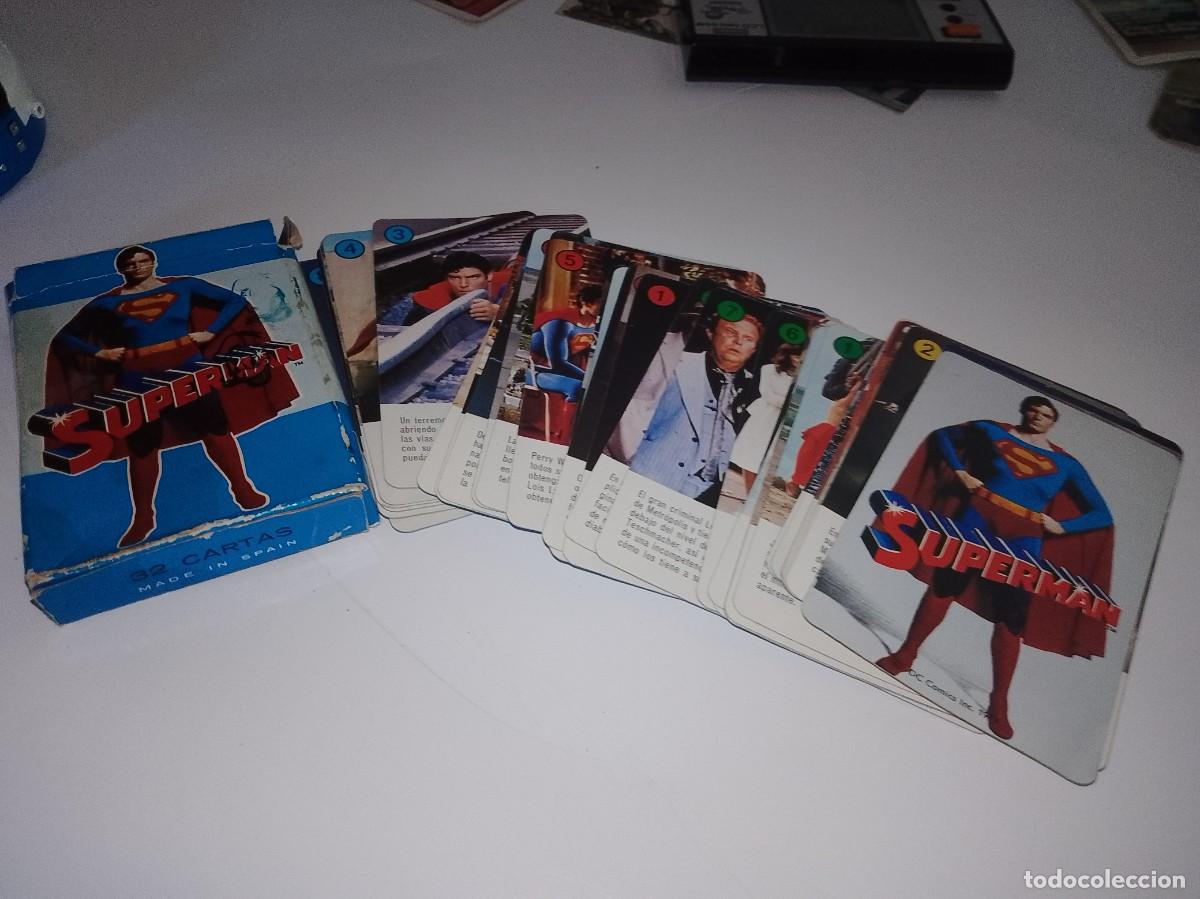 Cat&aacute;logos publicit&aacute;rios: Superman cartas fournier a&ntilde;os 70. Completa 32 cartas