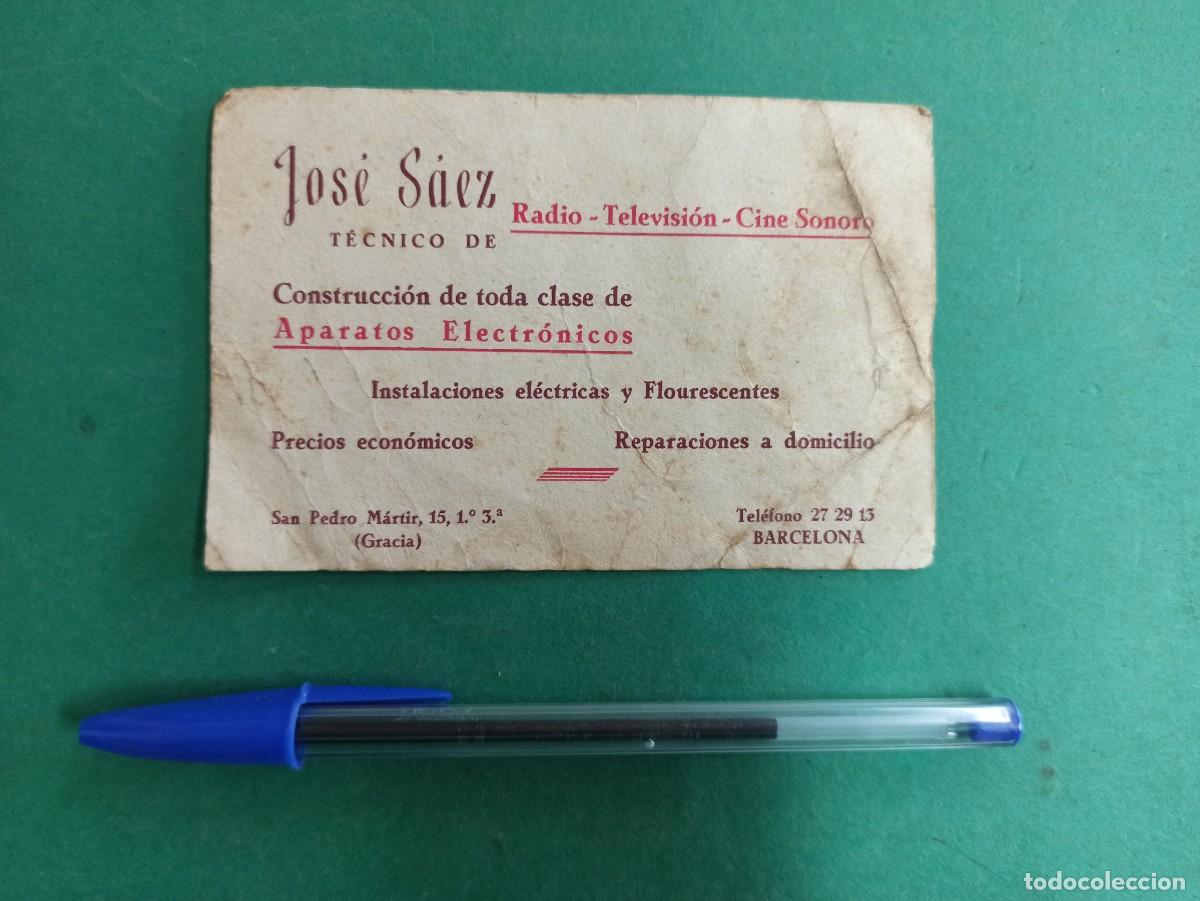 Werbekataloge: Antigua publicidad Jos&eacute; S&aacute;ez. Radio, Televisi&oacute;n Cine sonoro. Construcci&oacute;n Aparatos electronicos.