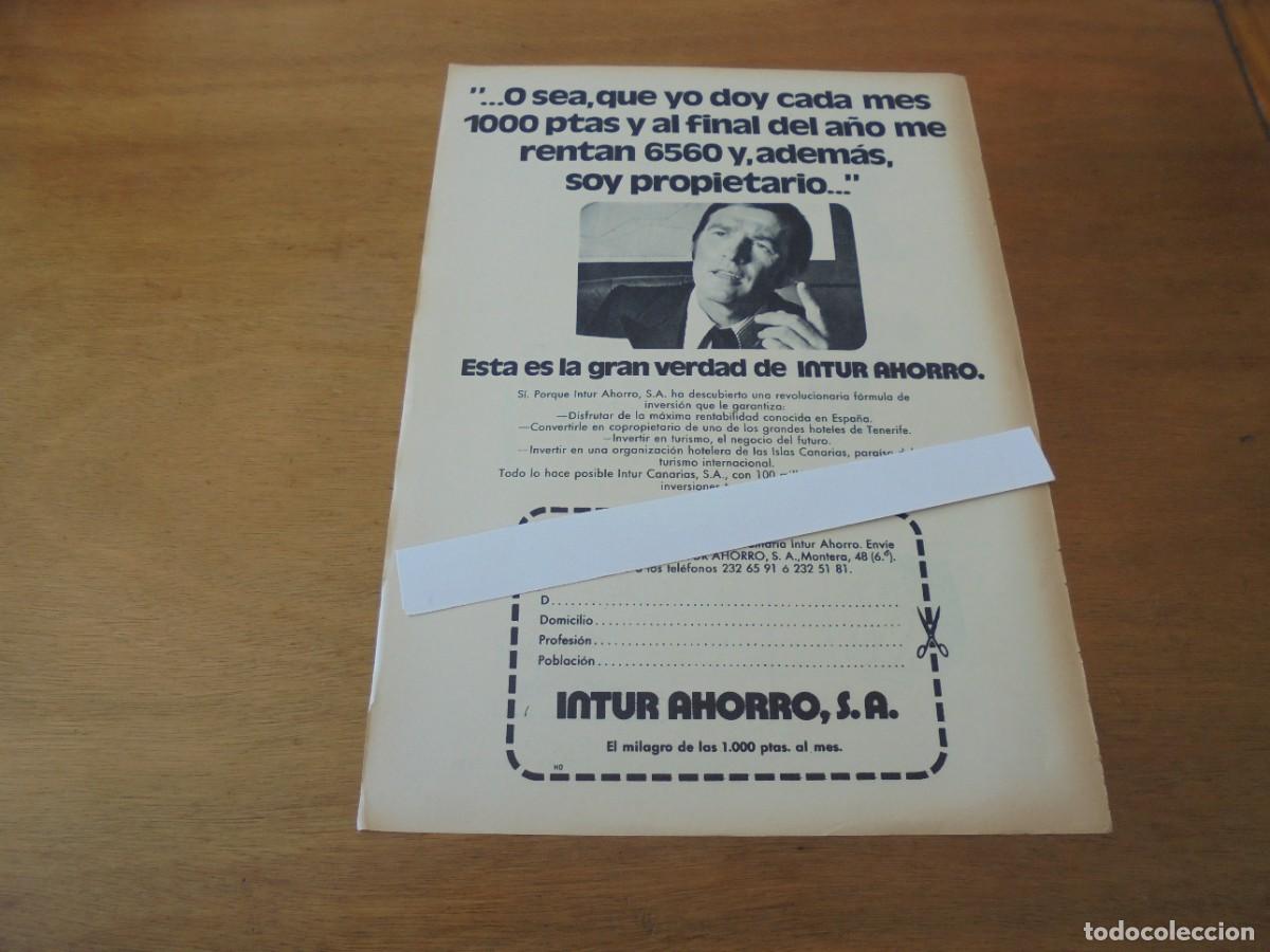 Cataloghi pubblicitari: RETAL 1972: PUBLICIDAD INTUR AHORRO.