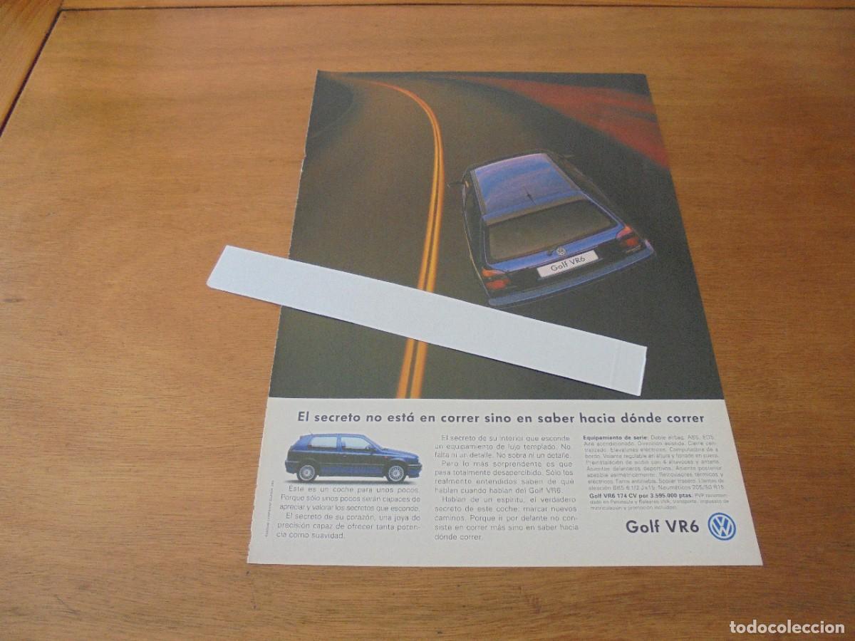Cataloghi pubblicitari: PUBLICIDAD 1997: VOLKSWAGEN GOLF VR6 / JAVIER GURRUCHAGA EN GIRA. BOB WILSON. MUSICAL COMPANY.