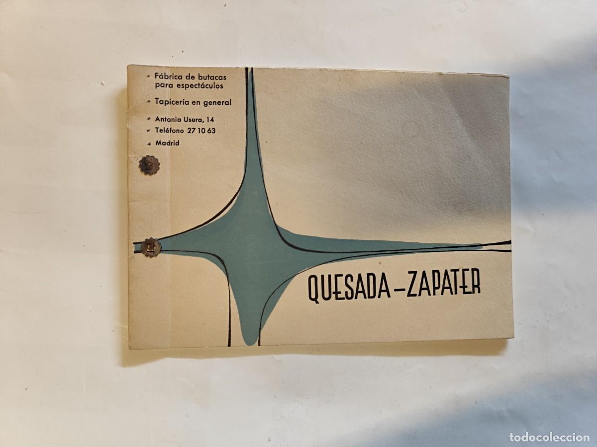 Cataloghi pubblicitari: CATALOGO DE BUTACAS DE CINE QUESADA - ZAPATER. MADRID