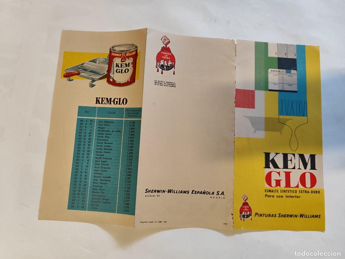 Cataloghi pubblicitari: Muestrario de pinturas de Kem-Glo de Sherwin - Williams espa&ntilde;ola S. A. MADRID. A&Ntilde;O 1961