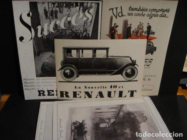Cataloghi pubblicitari: automoviles renaul - 8 antiguos anuncios de prensa