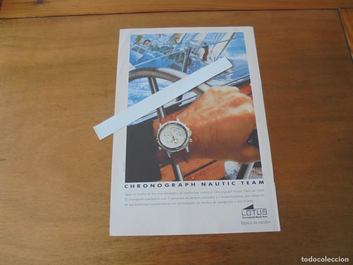 Catalogues publicitaires: PUBLICIDAD 1992: LOTUS CHRONOGRAPH NAUTIC TEAM