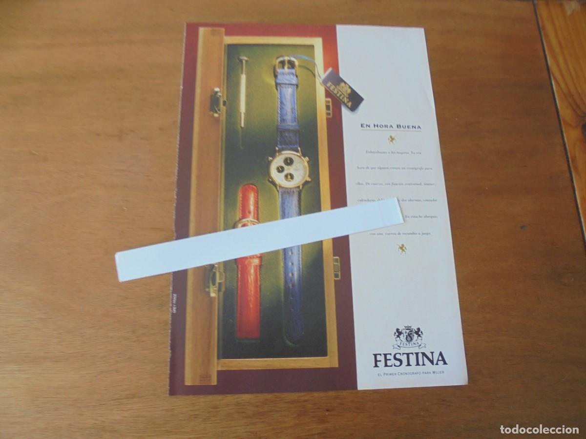 Catalogues publicitaires: PUBLICIDAD 1992: FESTINA / AUDIENCIA DEL PR&Iacute;NCIPE A LA VOZ DE ASTURIAS.