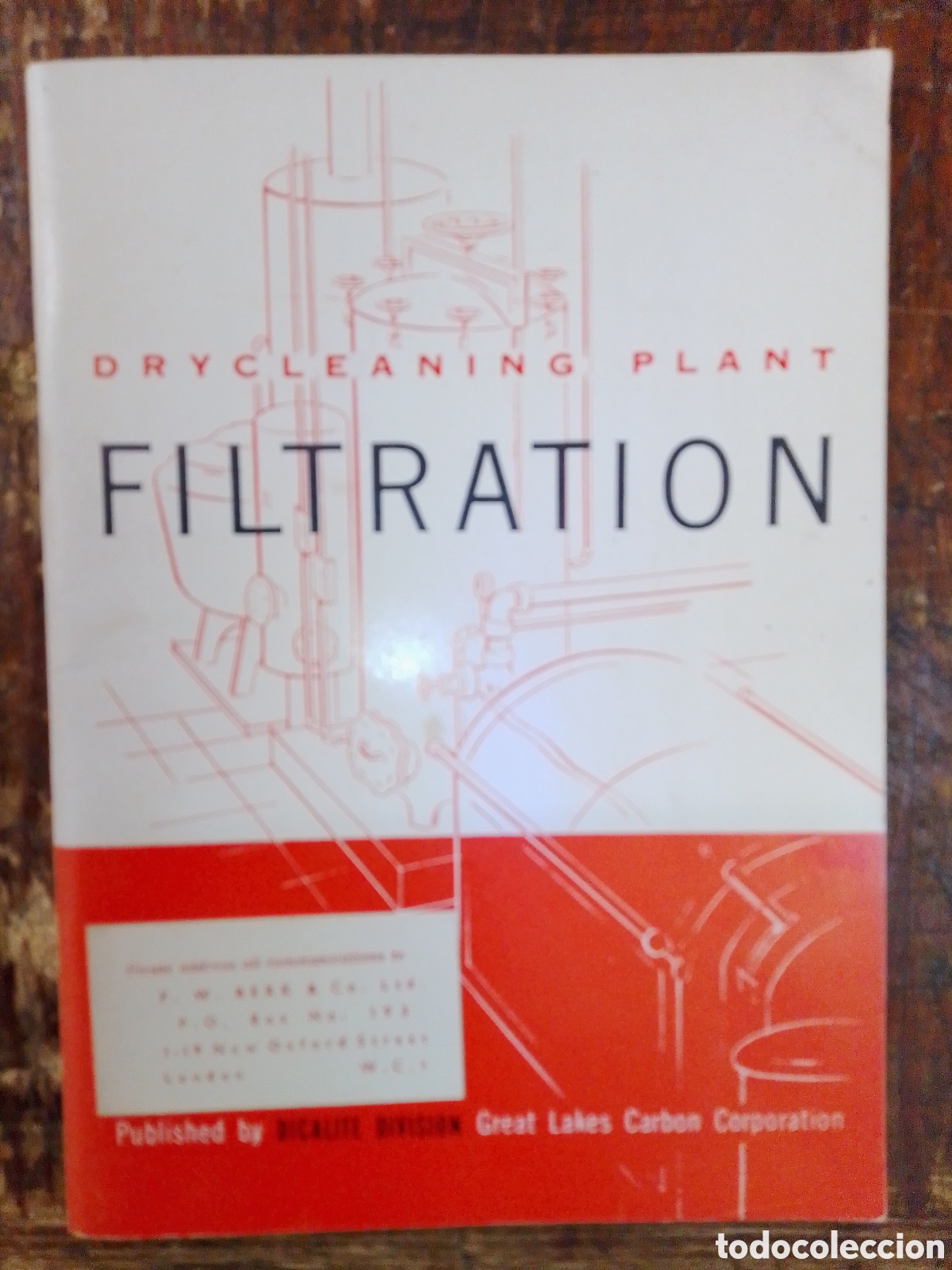 Werbekataloge: FILTRATION. DRY CLEANING PLANT. DICALITE DIVISION. USA. 1953.