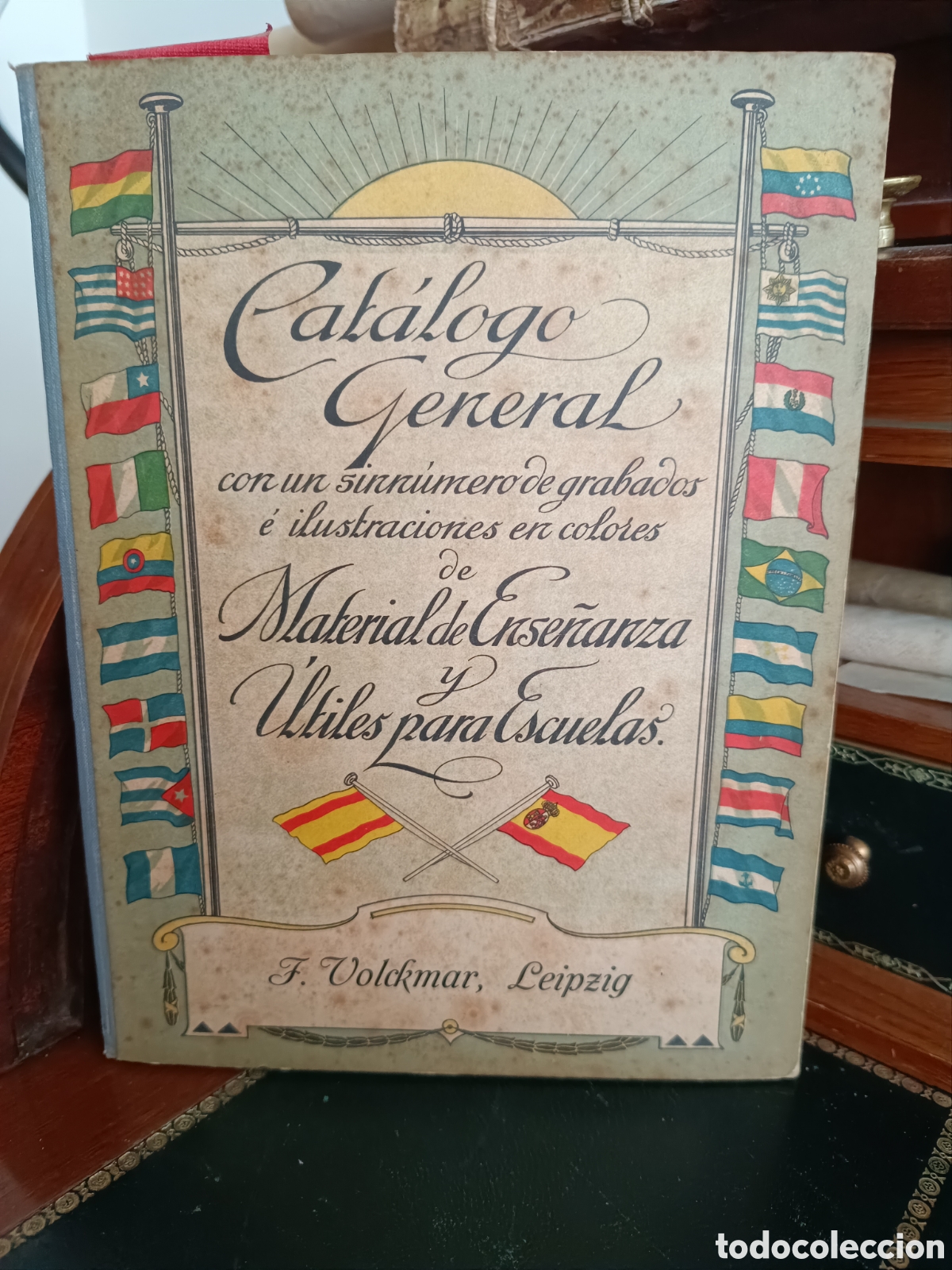 Werbekataloge: PRECIOSO CATALOGO GENERAL MATERIAL DE ENSE&Ntilde;ANZA Y UTILES PARA ESCUELAS GRABADOS 1910VOLCKMAR LEIPZIG
