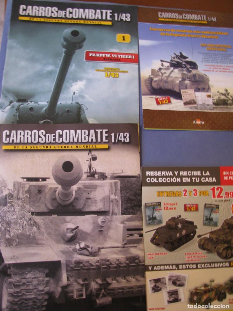 Werbekataloge: 4 FOLLETOS ALTAYA. SERIE CARROS DE COMBATE DE LA SEGUNDA GUERRA MUNDIAL.