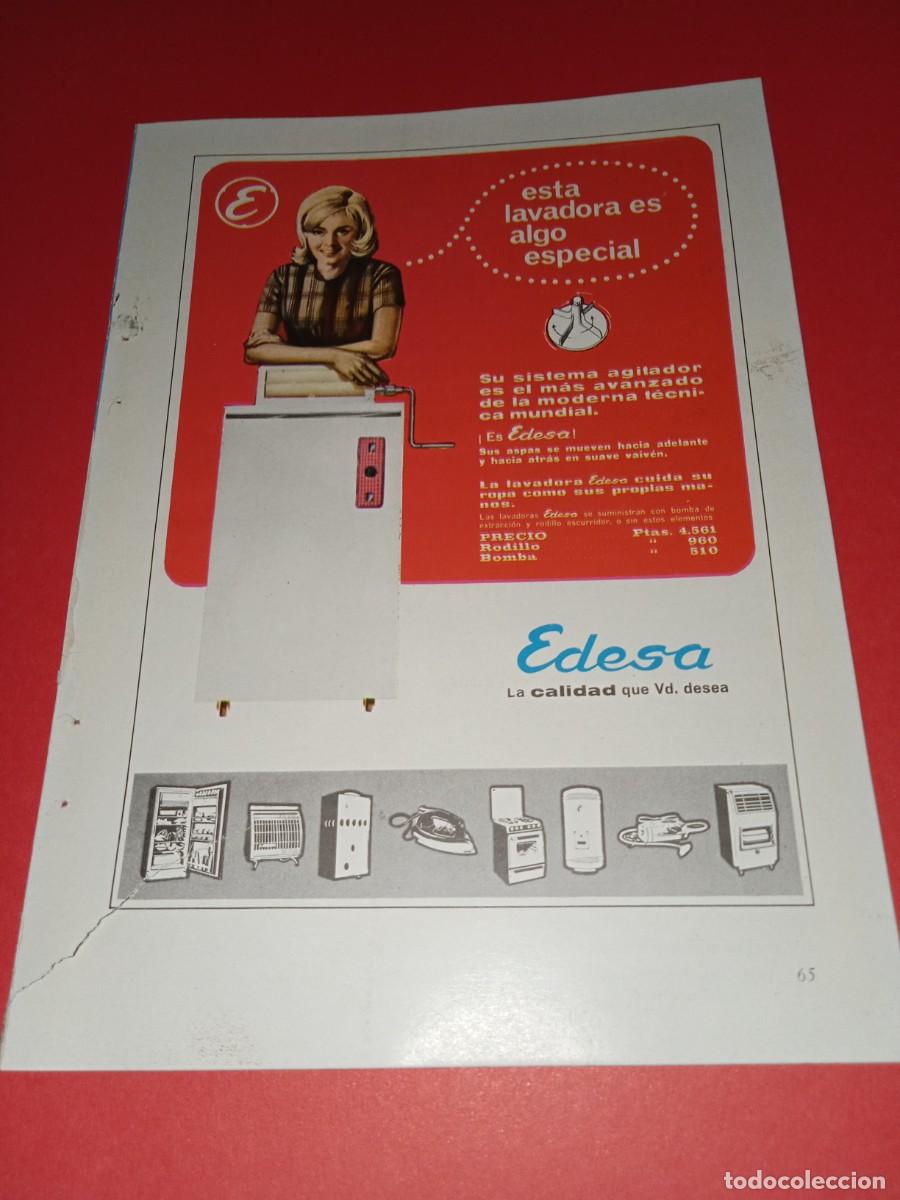 Werbekataloge: Anuncio publicitario: Lavadora EDESA. A&ntilde;os 60. MEDIDAS APR 12,5x17,5 CM