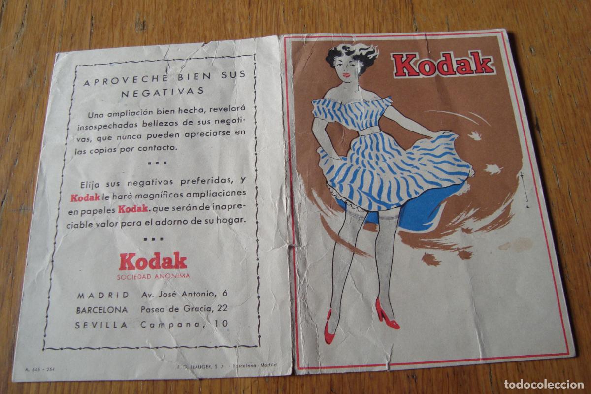 Catalogues publicitaires: ANTIGUO PORTA NEGATIVOS PUBLICIDAD KODAK