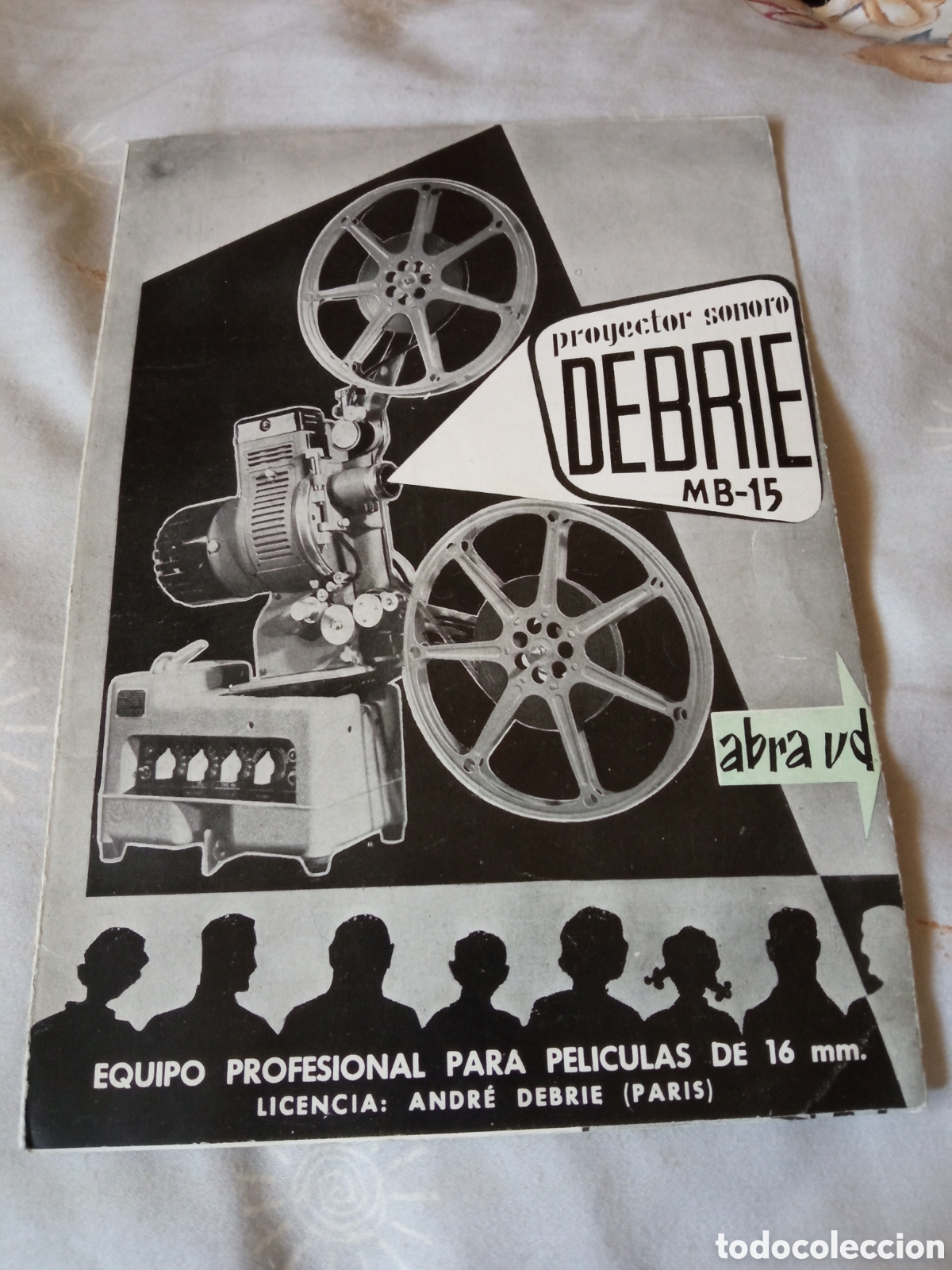 Catalogues publicitaires: Antiguo catalogo, proyector Sonoro Debrie MB-15