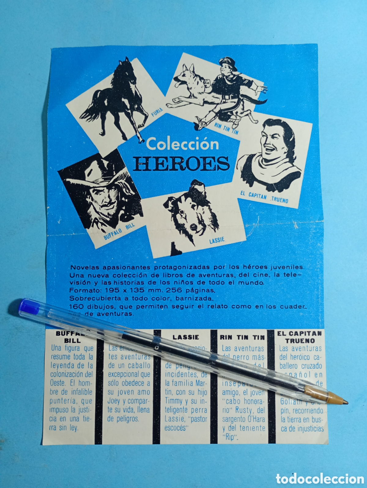 Cataloghi pubblicitari: 1963 BCN PUBLICIDAD ''HEROES'' LA NUEVA COLECCI&Oacute;N DE EDITORIAL BRUGUERA CAPIT&Aacute;N TRUENO LASSIE ETC.