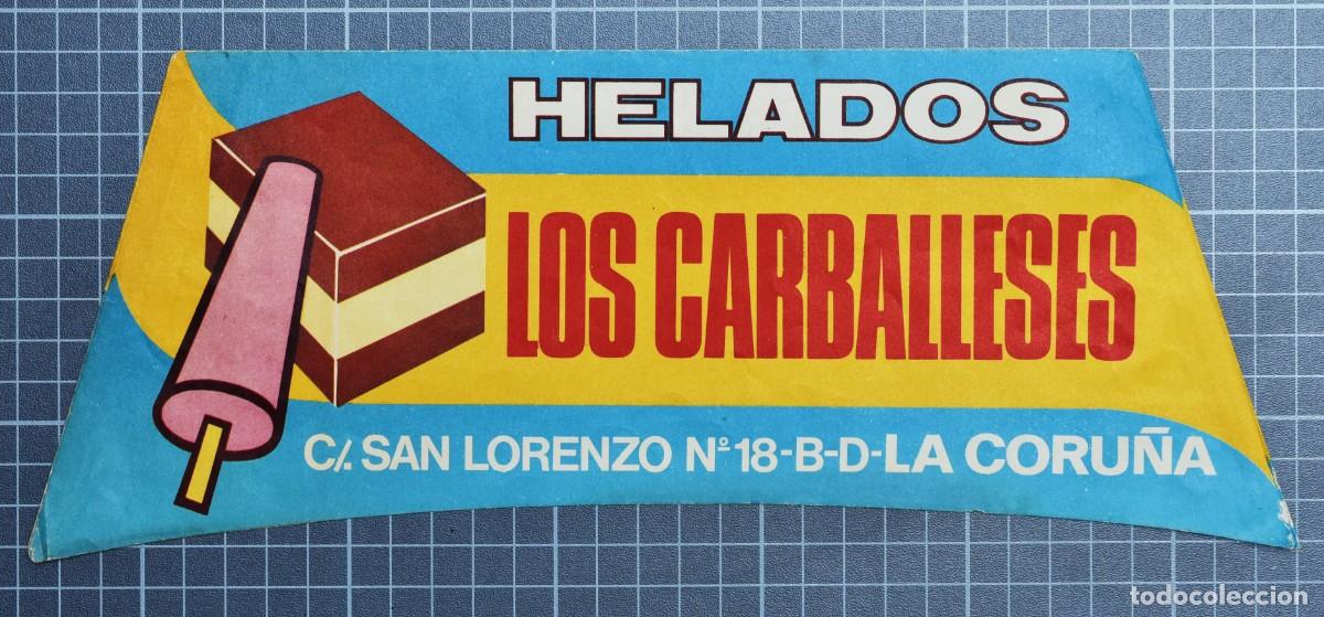 Cat&aacute;logos publicitarios: Gorro de papel publicitario Helados Los Carballeses. La Coru&ntilde;a. Galicia
