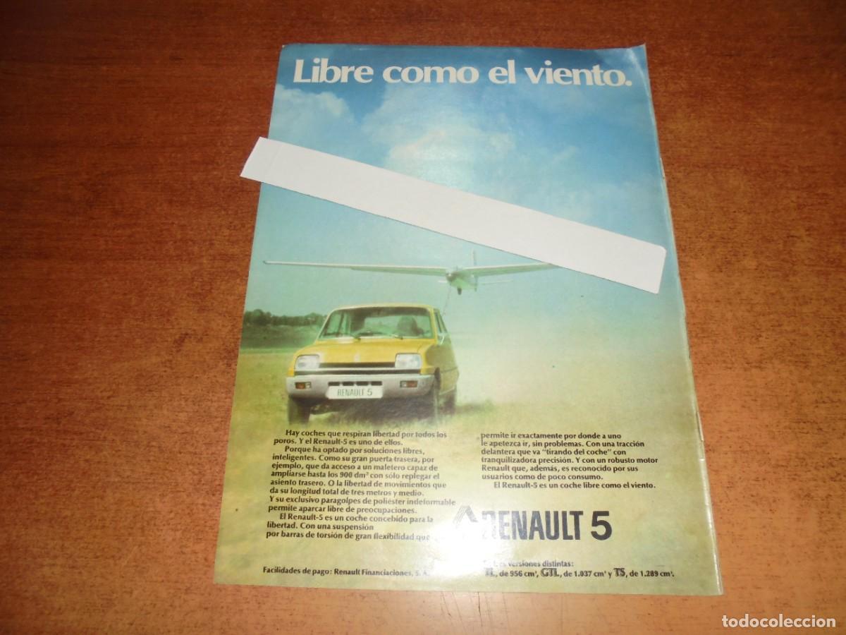 Catalogues publicitaires: PUBLICIDAD 1977: RENAULT 5