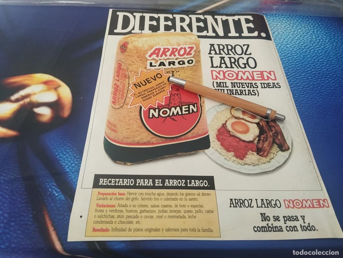 Cat&aacute;logos publicit&aacute;rios: ARROZ LARGO NOMEN ANUNCIO PUBLICIDAD REVISTA 1982
