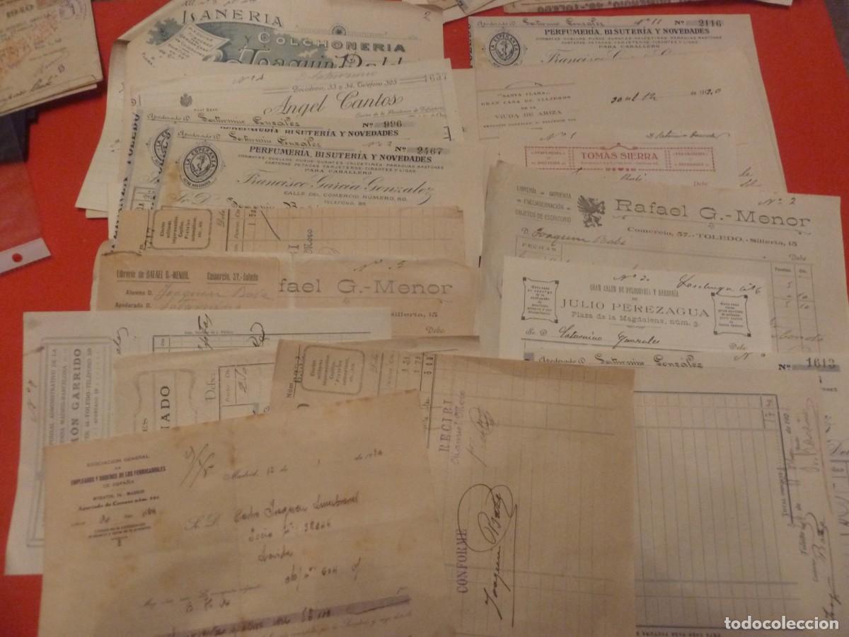 Cat&aacute;logos publicit&aacute;rios: CONJUNTO DE 100 FACTURAS COMERCIALES A&Ntilde;OS 1900-1920