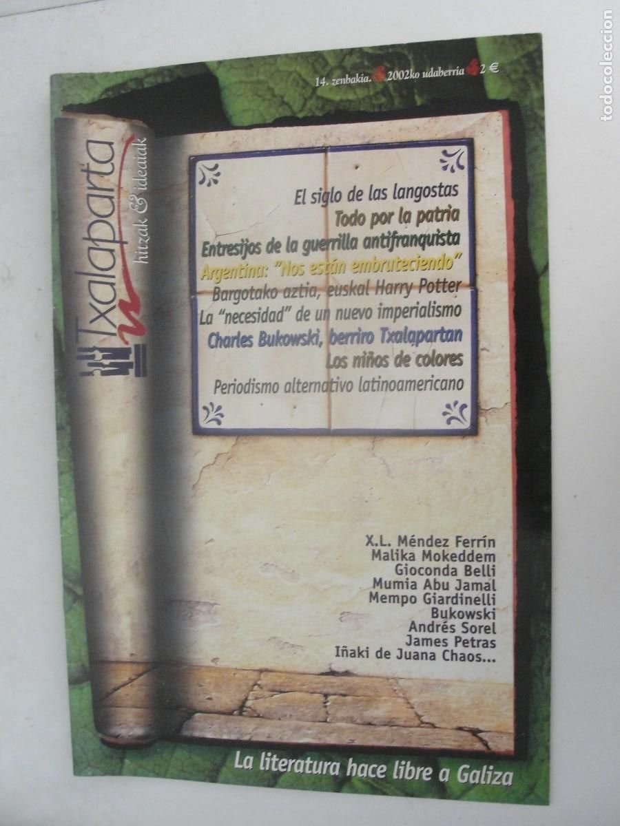 Cat&aacute;logos publicitarios: REVISTA TXALAPARTA N&ordm; 14 - 2001 - BUKOWSKI - SOREL - DE JUANA CHAOS - MIMUA ABU JAMAL ETC